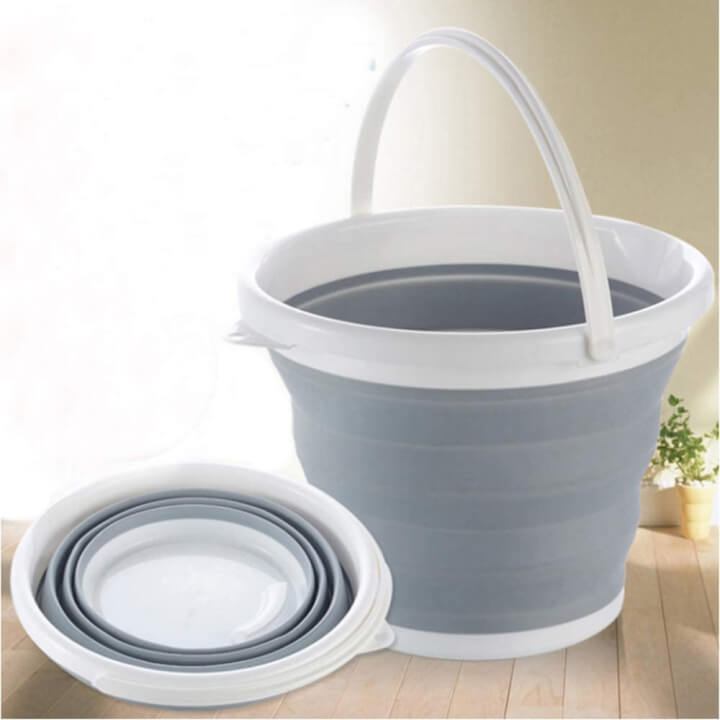 Foldable Collapsible Bucket, Significantly Save Space