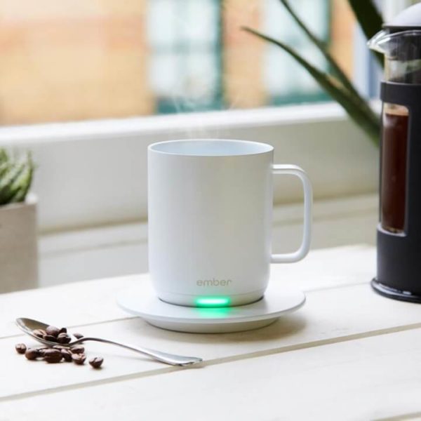 ember temperature control smart mug white with led