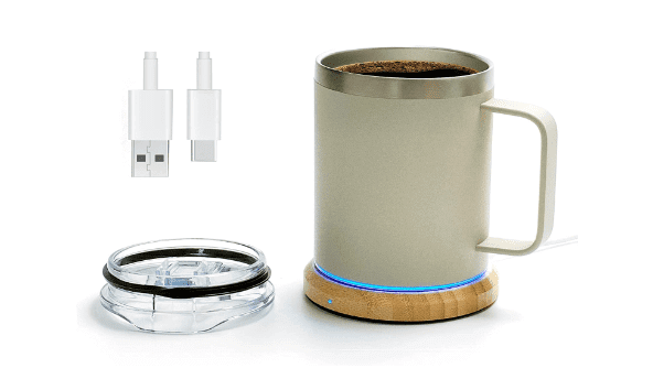 iBank® USB Cup Warmer (Light Wood)