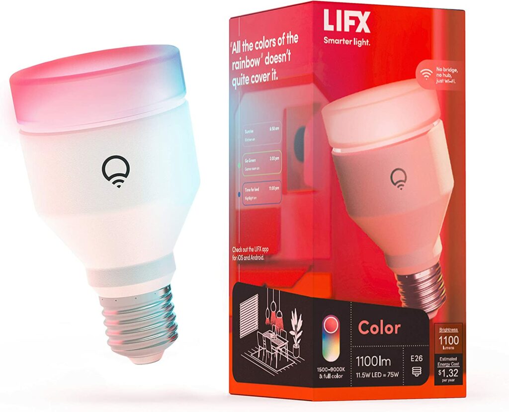 LIFX Color A19 Smart LED Light Bulb