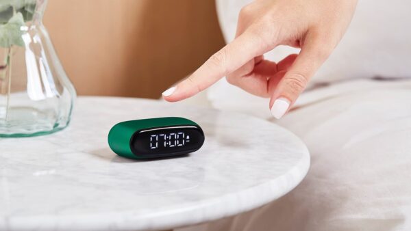 Lexon Minut Palm Sized Design Alarm Clock 01