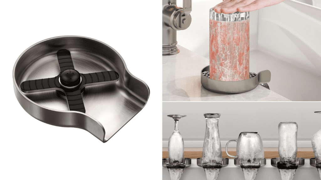 HGN Metal Faucet Glass Rinser