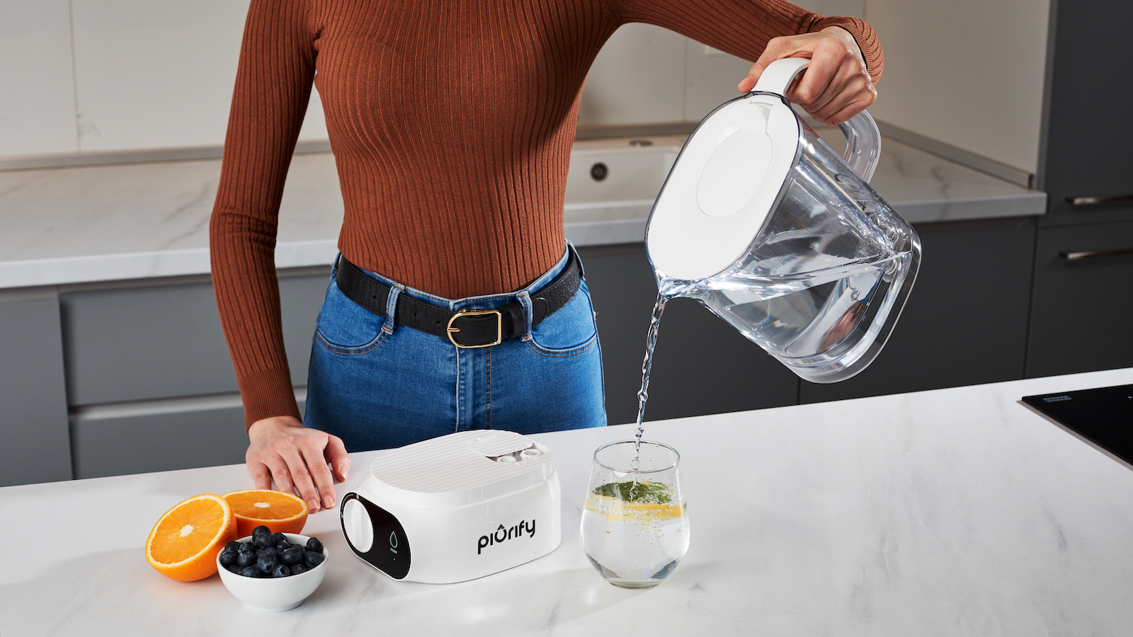 ALCHEMY Automatic Water Filter Pitcher: Rapid Filtration for Fresh Water