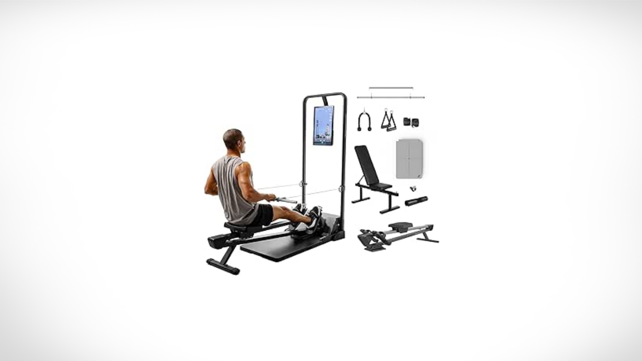 Smart Home Gym System, Multifunctional Smith Machine Home Gym Power Cage, Portable Cable Machine for Home Workout, Full Body Strength Training Fitness Exercise Machine