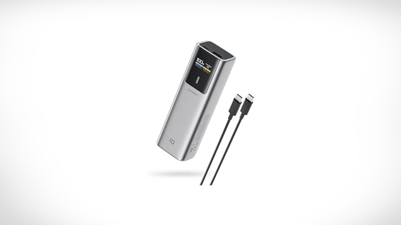 This portable charger provides 100W fast charging for all your devices.