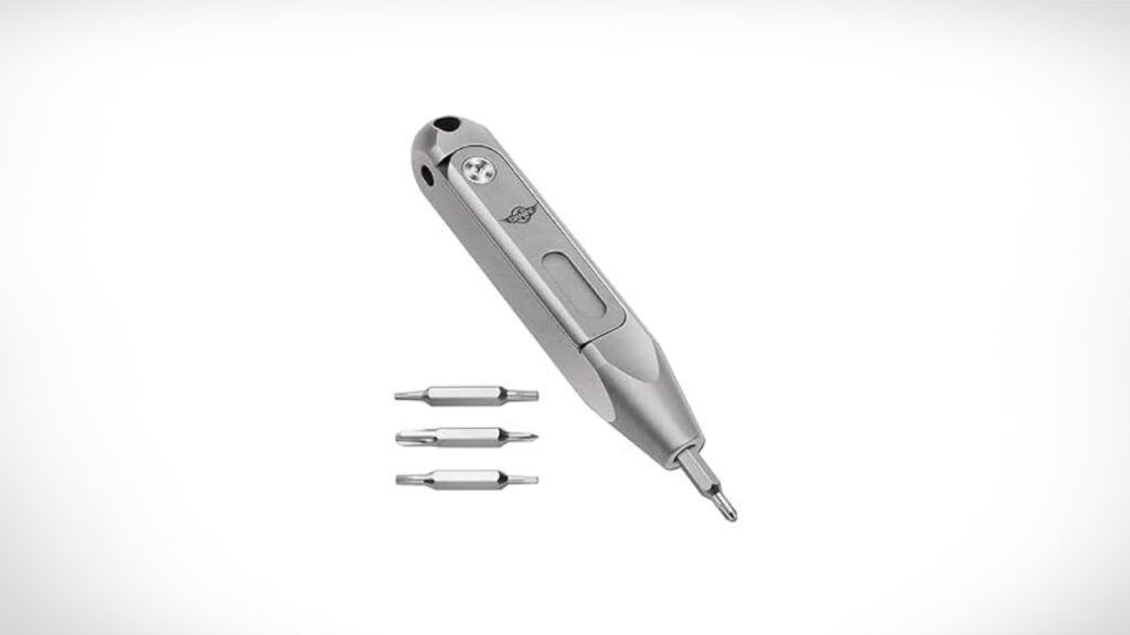 Titanium EDC Screwdriver with 8 Interchangeable Bits