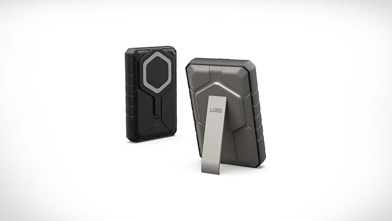 This UAG Power Bank comes with 20W fast charging and a kickstand