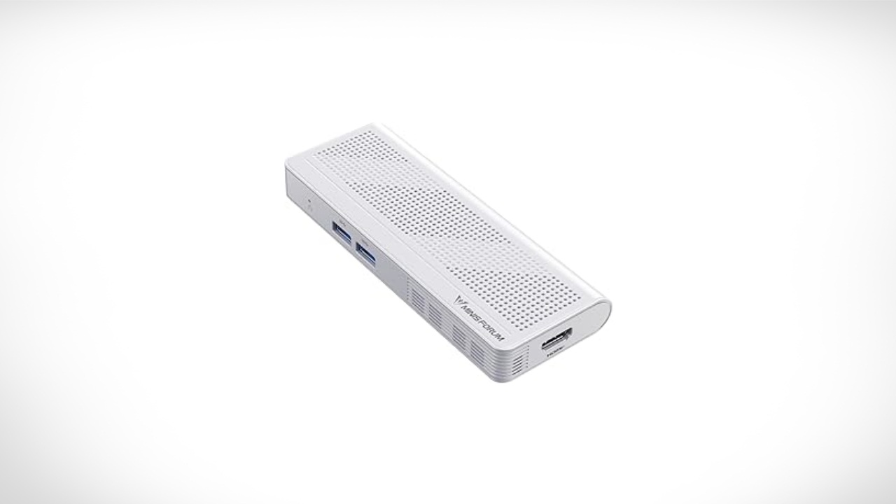 This portable Mini PC boasts 4K output and Wi-Fi 6 connectivity.