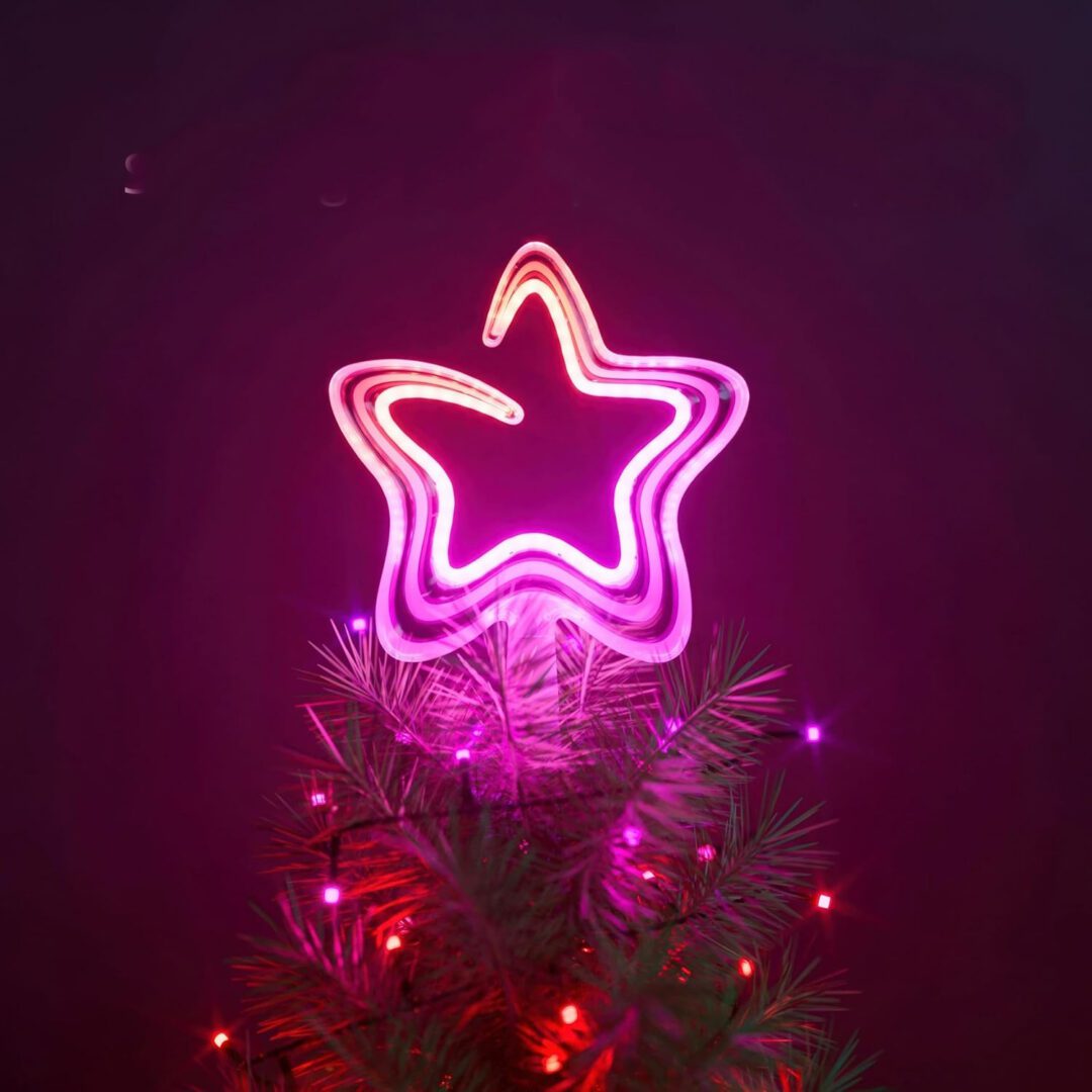 This Twinkly Tree Topper Boasts 76 Mappable RGB LEDs