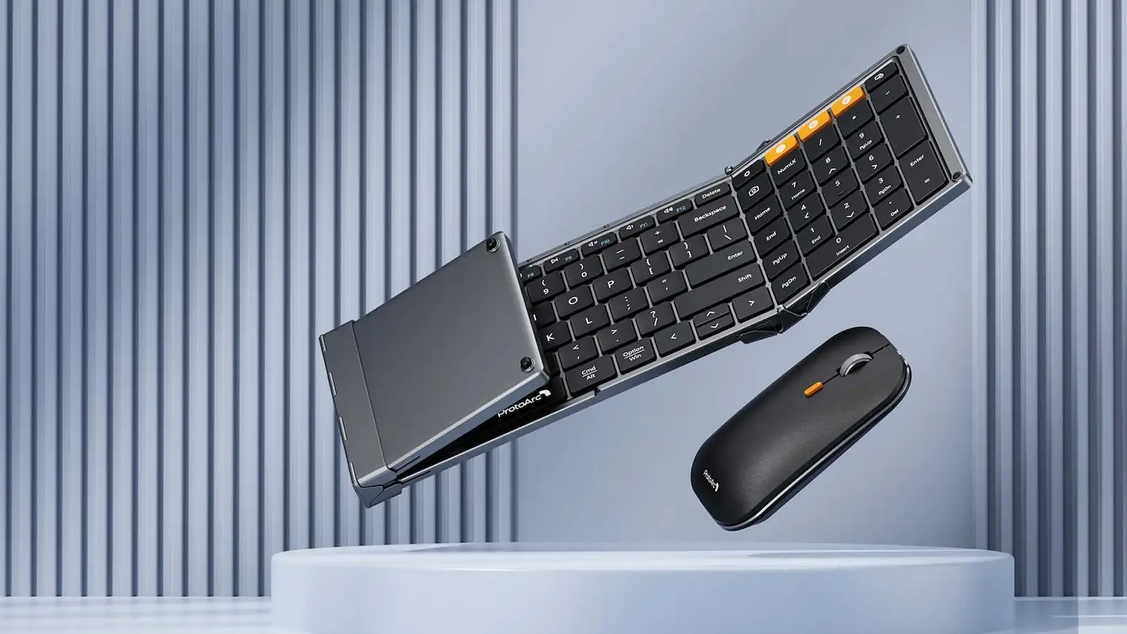 This ProtoArc Foldable Keyboard Mouse Combo provides ultra-portable productivity anywhere